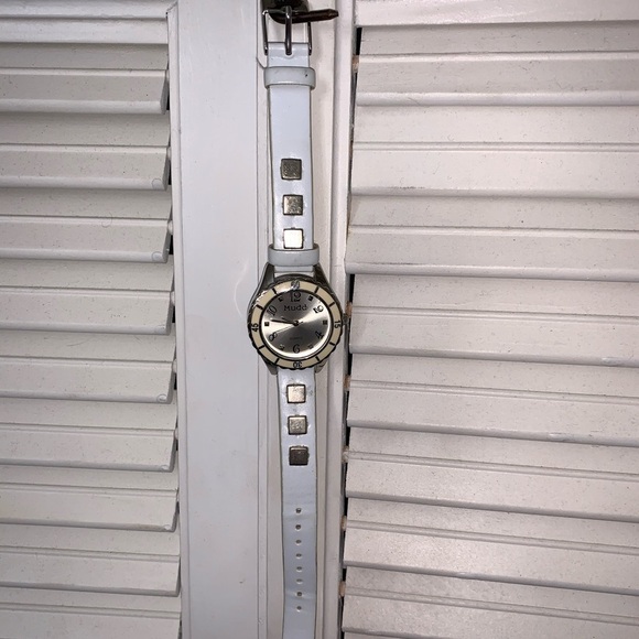 Mudd Jewelry - Mudd White Silver Studded Watch